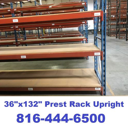 Pallet rack racking prest rack industrial warehouse 36&#034;x132&#034; upright for sale