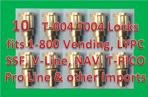 10 T-004 T004 Lock 1-800 Vending, LYPC, SSF, V-Line, NAV, T-PICO Pro Line