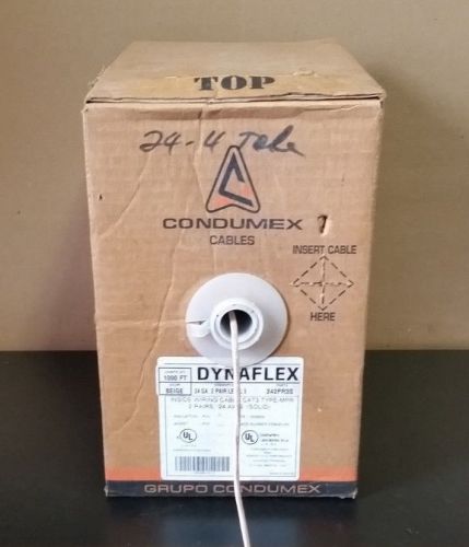 NEW Condumex Dynaflex242PR3S  24 Ga., 2 Pair, Level 3 Cable