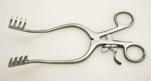 Adson Retractor 4x4 Sharp Prongs Slightly Angled NEW SurgicalUSA Instruments