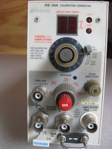 Tektronix pg506 pg 506 calibration generator plug-in unit #1 for sale