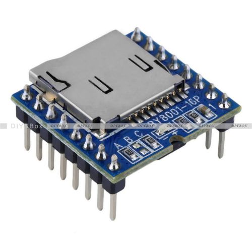 TF Micro SD U-Disk  BY8001-16P Arduino Audio Voice Module Board MP3 Player D