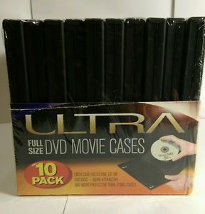 *NEW* Full size Blank DVD movie cases (10 count)