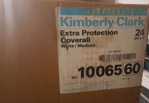 Kimberly clark extra protection coverall white, medium 10065-60