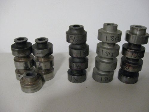 19 C&amp;P letterpress roller trucks, asst sizes