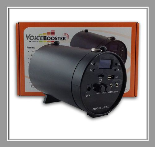 VoiceBooster Voice Amplifier &amp; Mp3 Player &amp; FM Radio 25 Watts Portable Black