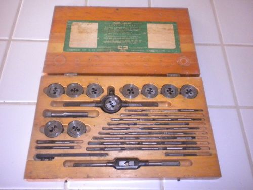 Vintage Little Giant Screw Plate Set Greenfield Tap &amp; Die Corp. 2 pc. Adjustable