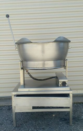 Cleveland 15 gallon braising pan tilt skillet kettle w/ equipment stand &amp; lid for sale