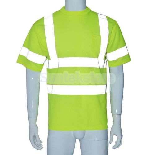 XL Yellow High Visibility Pocket T Shirt with Reflective Tape