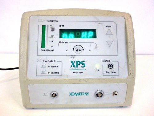 Xomed XPS 2000 MicroSector Power Supply Console 18-96100 Medical