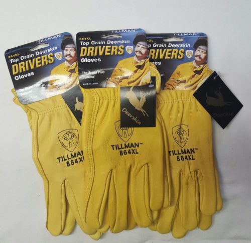 Tillman 864XL Drivers Work Gloves ** 3 pair**