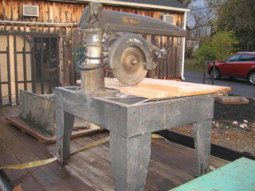 DEWALT RADIAL ARM SAW - VINTAGE INDUSTRIAL - 16&#034; - 5 HP. - MODEL GE - 220V - 3PH