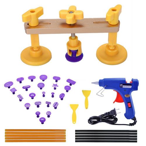 Gliston 38pcs Paintless Dent Repair Tools Kits ,Pop a Dent Bridge Puller Sets +