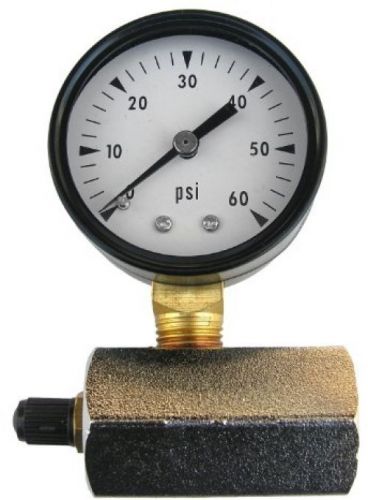 Lasco 13-1905 60 psi gas test-gauge and air chuck with adapter to 3/4-inch pipe for sale