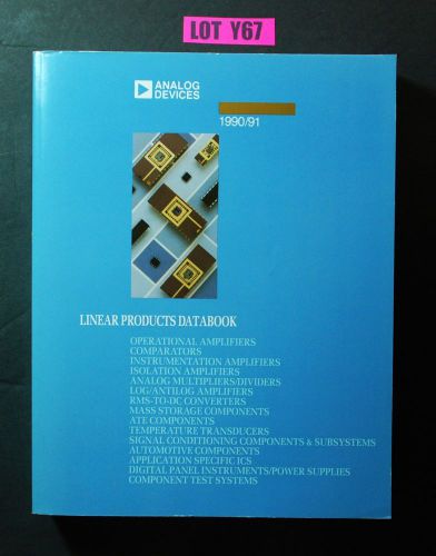 Analog Devices Linear Products Databook 1990 91  ELECTRONICS DATA BOOK LOT Y67