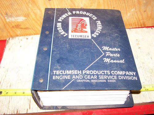 Original TECUMSEH LAUSON POWER PRODUCTS Air Cooled Engine Parts Manual Binder