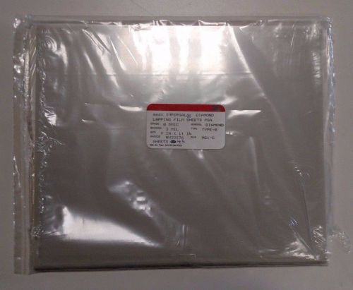 3m diamond lapping film sheets 666x psa .5 mic 3 mil 9x11 sticky back 45 sheets for sale