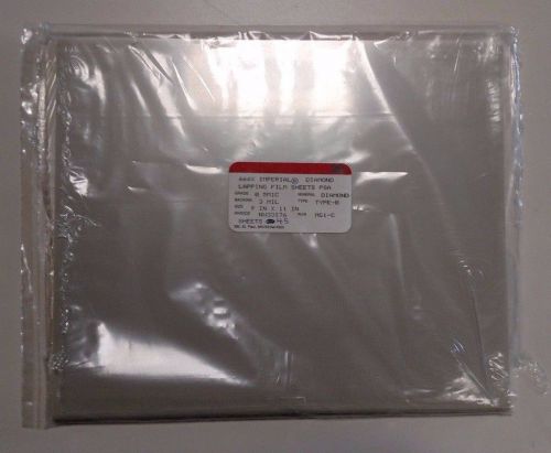 3M DIAMOND LAPPING FILM SHEETS 666X PSA .5 MIC 3 MIL 9X11 STICKY BACK 45 SHEETS