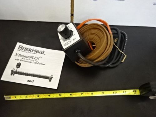 Briskheat heating thermal tape + controller  as is #tb-3 for sale