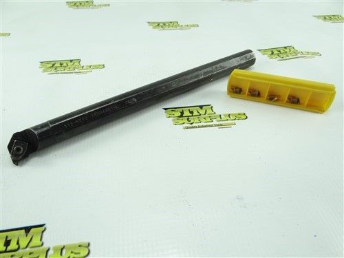 KENNAMETAL INDEXABLE BORING BAR 3/4&#034; X 10&#034; + CARBIDE INSERTS S12-NER2