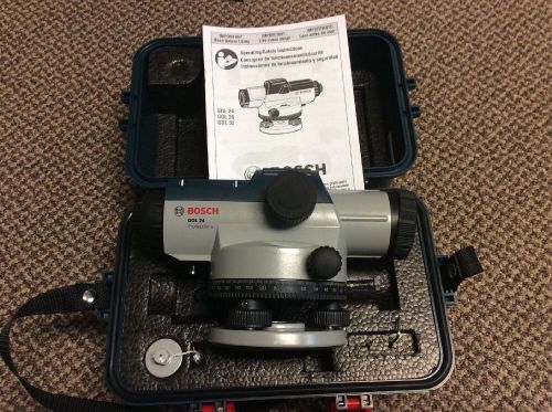 New in Box - Bosch GOL24 300 ft. 24X 91mm Automatic Optical Level. New