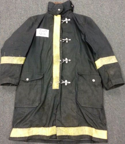 42x41 firefighter jacket coat bunker fire turn out gear black  globe   j409 for sale