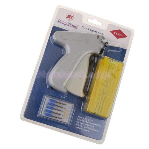 Garment Clothes Price Label Tagging Tag Gun+6 Tagging Needle+800 Barb Yellow