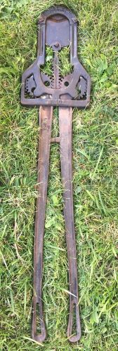 Anique cast iron bull cattle horn clipper cutter sheer dehorning tool 37&#034; #1050 for sale