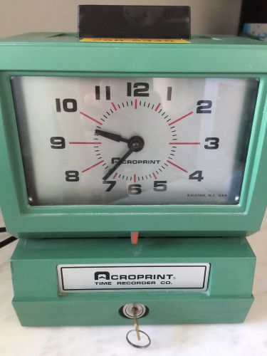 acroprint time clock