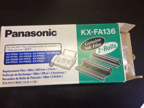 PANASONIC KX-FA136 GENUINE INK FILM ONE ROLL-NEW IN BOX