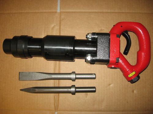 Pneumatic Air 4 Bolt Chipping Hammer CH3RHX + 2 Bits