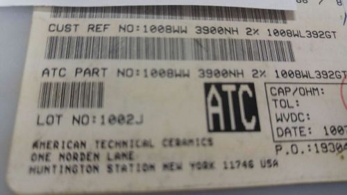 1966 X ATC 1008WL392GT RF CHIP INDUCTOR