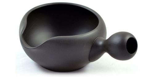 Yuzamashi Black Ceramic Tokoname Water Cooler for Making Japanese Style Tea