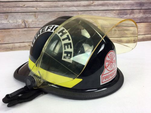 Bullard Firedome PX Firefighter Helmet 4.5&#034; Face Shield Protection Chin Strap