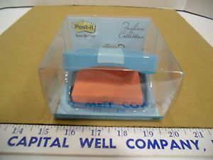 3M Post-it® Note Dispenser Fashion Collection Blue Compact w/ Mirror - NEW