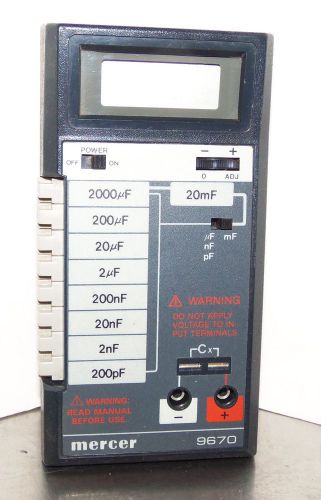 Mercer Electronics 9670 Capacitor Tester - FREE S&amp;H
