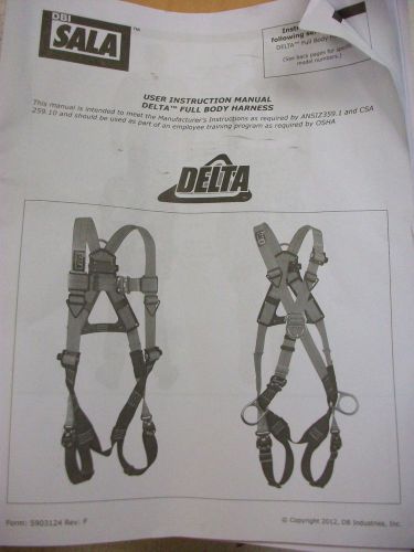 New dbi sala delta full body vest harness universal fall protection xxl size for sale