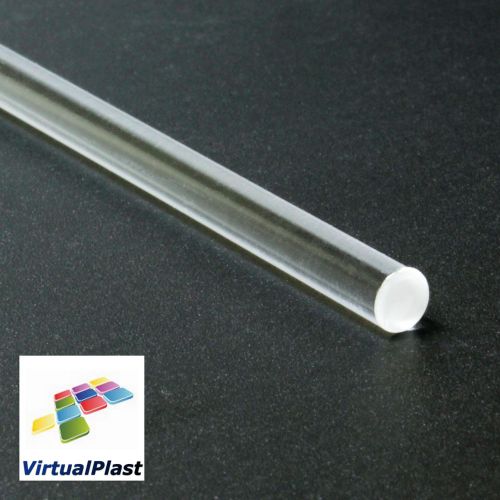 Clear acrylic rod 5mm diameter round circular perspex 300mm long high quality for sale
