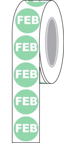 1-1/2&#034; Diameter &#034;FEB&#034; Inventory Control Label Compulabel (821572)