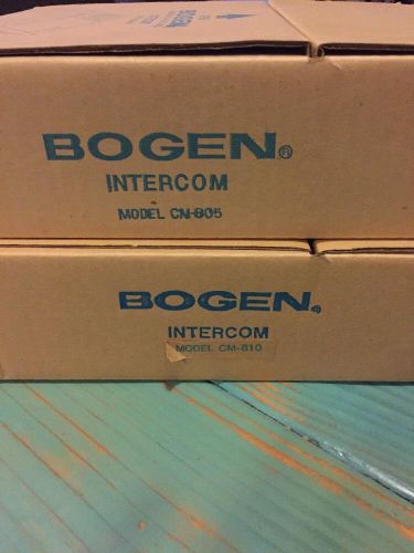 Bogen intercom system cm 801 &amp; cm 805 New In Box