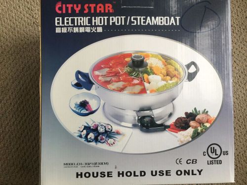 City st chinese and japanese shabu shabu hot pot with divider stanless steel for sale