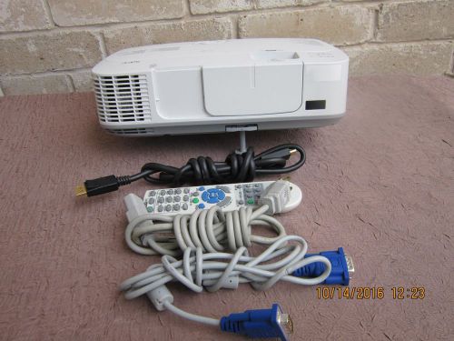 NEC  Multimedia Projector M260X.  Original Lamp . Low Lamp hrs.Romote.Cables