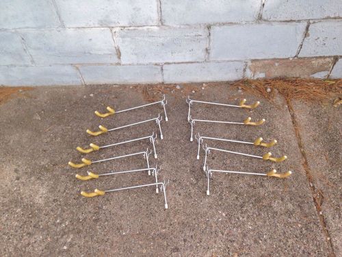 11 Heavy Duty Angle Peg Hooks By Brown And Grey