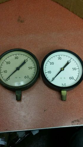 2 Vintage Marshalltown Industries Inc. 0-60 Gauges Steampunk