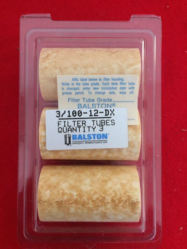 LOT OF 3 BALSTON 100-12-DX FILTER TUBES *NEW IN FACTORY BOX* #90