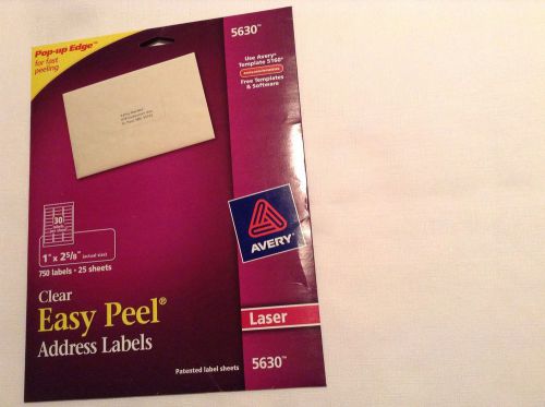 Avery Clear Easy Peel Address 750 Labels