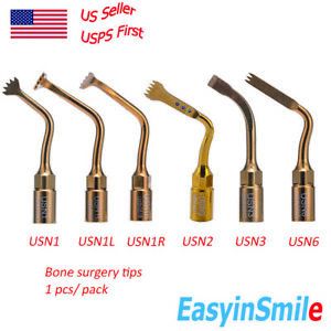 1 Pc Dental Bone Surgery Tips Gold Fit Surgical Mectron WOODPECKER Easyinsmile