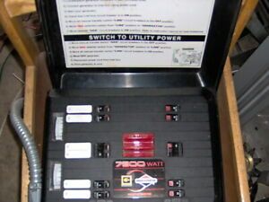 7500 Watt Generator Transfer switch
