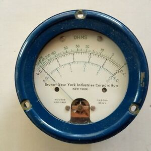 BRUNO Gauge Meter FS50UA 85MV OHMS STEAMPUNK project art deco decoration goth