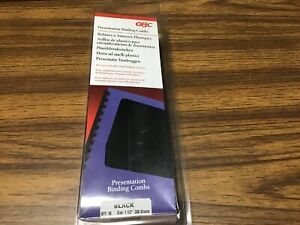 GBC Presentation Binding Combs 10 Pack 1 1/2”/38mm 300 Sheet Cap.